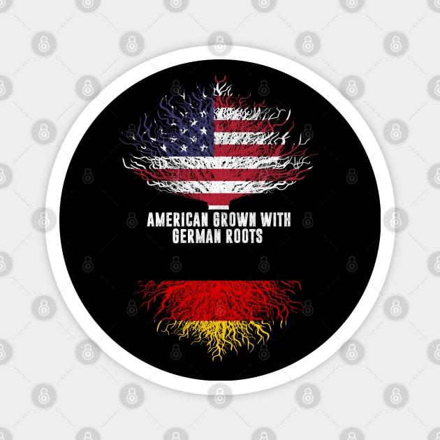 American Grown with German Roots USA Flag Magnet by silvercoin